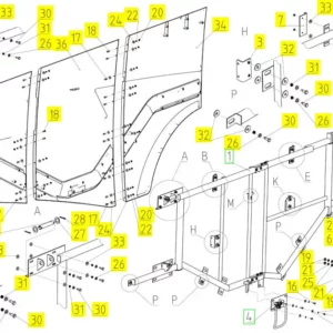 Oryginalna tuleja mocująca o numerze katalogowym 100656569, stosowana w kombajnach zbożowych marki Rostselmash schemat.