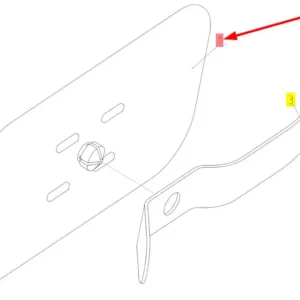 Oryginalna zaślepka o numerze katalogowym 100728118, stosowana w kombajnach zbożowych marki Rostselmash schemat.