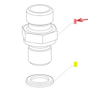 Oryginalne złącze hydrauliczne o numerze katalogowym 100791617