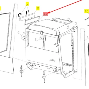 Oryginalny zestaw uszczelek o numerze katalogowym 100809261, stosowany w kombajnach zbożowych marki Rostselmash schemat.