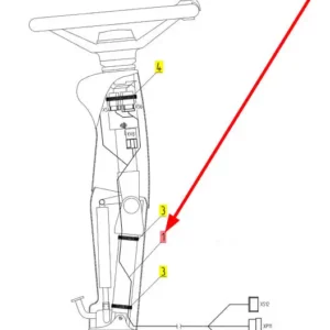 Oryginalna wiązka elektryczna o numerze katalogowym 100832547, stosowana w kombajnach zbożowych marki Rostselmash schemat.
