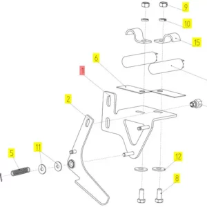 Oryginalny czujnik o numerze katalogowym 100881552, stosowany w kombajnach zbożowych marki Rostselmash schemat.