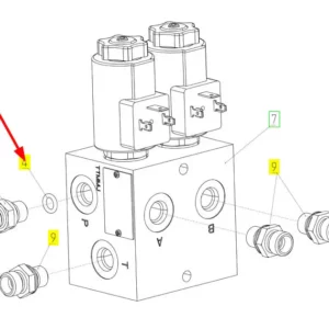 Oryginalny pierścień uszczelniający o wymiarach 9,3 mm x 2,2 mm oraz numerze katalogowym 100958660, stosowany w kombajnach zbożowych marki Rostselmash schemat.