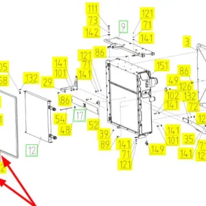 Oryginalna tuleja o numerze katalogowym 101027338, stosowana w kombajanch zbożowych marki Rostselmash- schemat.
