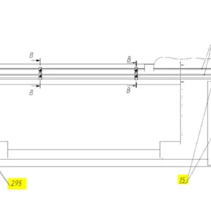 Oryginalny wąż hydrauliczny wysokociśnieniowy o numerze katalogowym 101123096, stosowany w hederach marki Rostselmash- schemat.