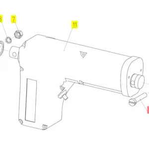Oryginalna oś silnika sit o numerze katalogowym 101132816, stosowana w kombajnach zbożowych marki Rostselmash schemat.