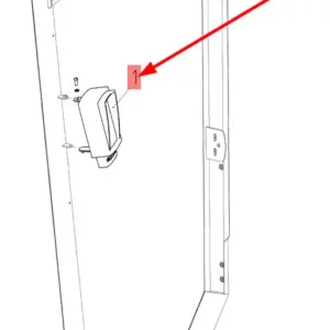 Oryginalny panel informacyjny o numerze katalogowym 101154246, stosowany w kombajnach zbożowych marki Rostselmash schemat.
