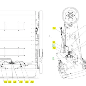 Oryginalna zaślepka szybkozłącza o numerze katalogowym 101230158, stosowana w kombajnach zbożowych marki Rostselmash schemat.