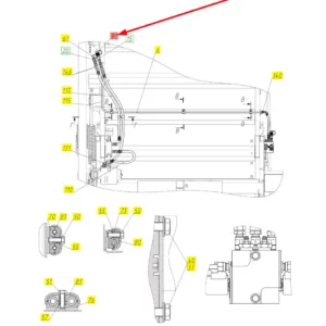 Oryginalna zaślepka szybkozłącza o numerze katalogowym 101233022, stosowana w kombajnach zbożowych marki Rostselmash schemat.