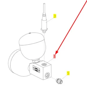 Oryginalny blok hydrauliczny o numerze katalogowym 101251807, stosowany w kombajnach zbożowych marki Rostselmash schemat.