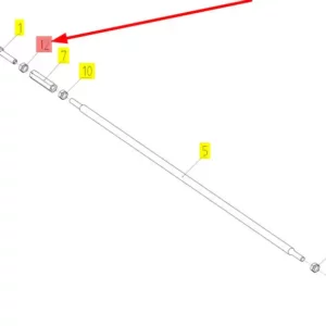 Oryginalna nakrętka o numerze katalogowym 101407631, stosowana w kombajnach zbożowych marki Rostselmash.