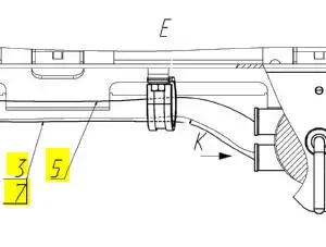 Oryginalny wspornik o numerze katalogowym 101408496, stosowany w kombajnach zbożowych marki Rostselmash schemat