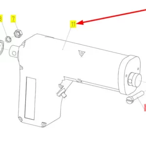 Oryginalny siłownik napędu sit o numerze katalogowym 101424836