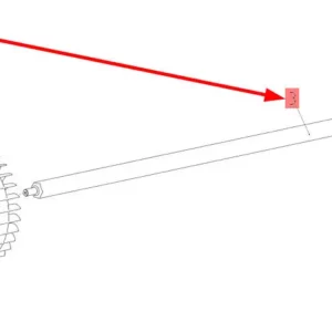 Oryginalny wałek wentylatora o numerze katalogowym 101439121, stosowany w kombajnach zbożowych marki Rostselmash.