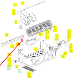 Oryginalna obudowa o numerze katalogowym 101441535, stosowana w kombajnach zbożowych marki Rostselmash.