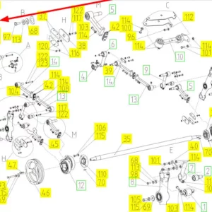 Oryginalna płytka mocująca o numerze katalogowym 101444257, stosowana w kombajnach zbożowych marki Rostselmash.