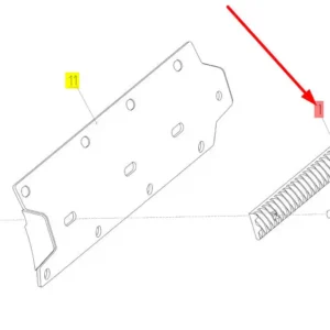 Oryginalny cep rotora o numerze katalogowym 101449460, stosowany w kombajnach zbożowych marki Rostselmash schemat.