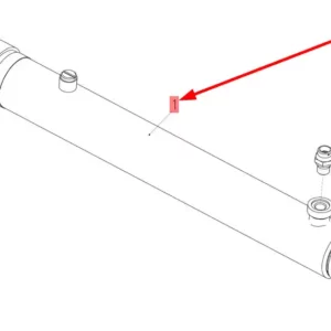 Oryginalny siłownik hydrauliczny o numerze katalogowym 101482890, stosowany w hederach zbożowych marki Rostselmash schemat