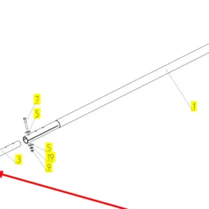 Oryginalna nakrętka M30 x 1,5 o numerze katalogowym M30 x 1,5, stosowana w kombajnach zbożowych marki Rostselmash schemat