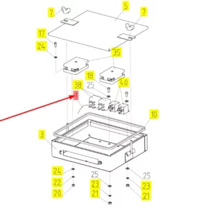 Oryginalna wiązka elektryczna o numerze katalogowym 101522752, stosowana w kombajnach zbożowych marki Rostselmash schemat.