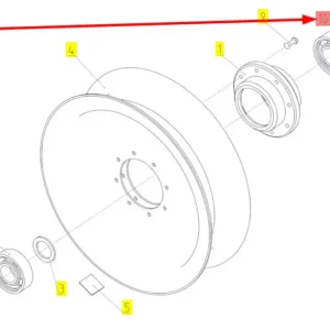 Oryginalny pierścień ustalający o wymiarach 47 x 1,75 mm i numerze katalogowym 101530060, stosowany w kombajnach zbożowych marki Rostselmash. schemat