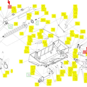 Oryginalna nakrętka M12 o numerze katalogowym 101570313, stosowana w kombajnach zbożowych marki Rostselmash- schemat.