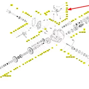 Oryginalny blok hydrauliczny o numerze katalogowym 101581508, stosowany w kombajnach zbożowych marki Rostselmash schemat.