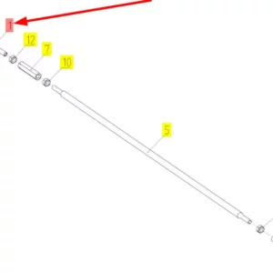 Oryginalny przegub kulowy o numerze katalogowym 101626391, stosowany w kombajnach zbożowych marki Rostselmash.