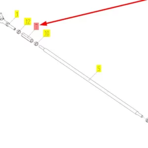 Oryginalny łącznik o numerze katalogowym 101628918, stosowany w kombajnach zbożowych marki Rostselmash.