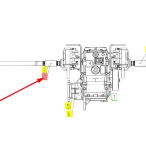 Oryginalny kołek sprężysty o numerze katalogowym 101643285, stosowany w kombajnach zbożowych marki Rostselmash schemat.