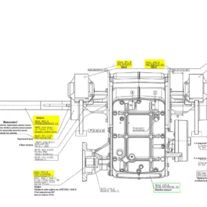 Oryginalny wałek prawej półosi o numerze katalogowym 101669470, stosowany w kombajnach zbożowych marki Rostselmash schemat.