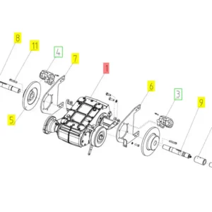 Oryginalna tuleja półosi o numerze katalogowym 101676015, stosowana w kombajnach zbożowych marki Rostselmash schemat.