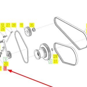 Oryginalna tuleja o numerze katalogowym 101678537, stosowana w kombajnach zbożowych marki Rostselmash.