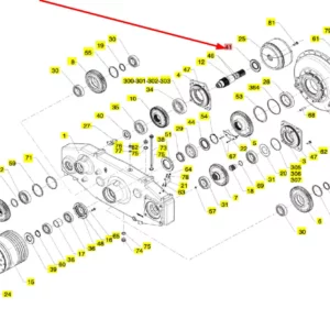 Oryginalny pierścień simmering 60 x 110 x 10 o numerze katalogowym 101682404, stosowany w kombajnach zbożowych marki Rostselmash schemat.