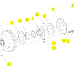 Oryginalna śruba o wymiarach M6 x 10, klasie twardości 8.8 i numerze katalogowym 101701223, stosowana w kombajnach zbożowych marki Rostselmash. schemat