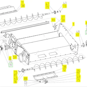 Oryginalna uszczelka o numerze katalogowym 101748092, stosowana w kombajnach zbożowych marki Rostselmash.