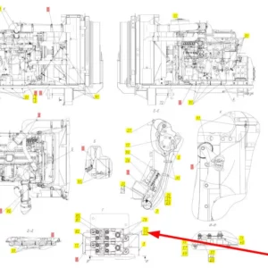 Oryginalna osłona bezpiecznnika 200A o numerze katalogowym 101835545, stosowana w kombajnach zbożowych marki Rostselmash schemat.