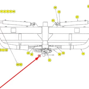 Oryginalny blok zaworowy o numerze katalogowym 101838294, stosowany w kombajnach zbożowych marki Rostselmash schemat.