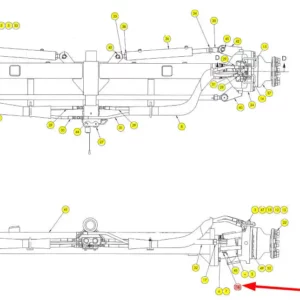 Oryginalna nakrętka o numerze katalogowym 101838932, stosowana w kombajnach zbożowych marki Rostselmash schemat.