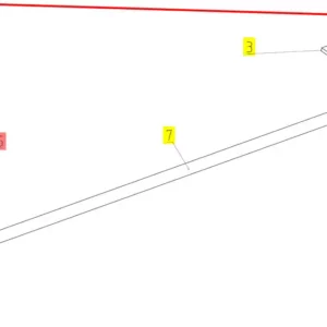 Oryginalny kołek sprężysty o numerze katalogowym 101847834, stosowany w hederach zbożowych marki Rostselmash. Schemat