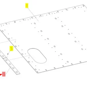 Oryginalna nakładka o numerze katalogowym 101867452, stosowana w kombajnach zbożowych marki Rostselmash schemat.