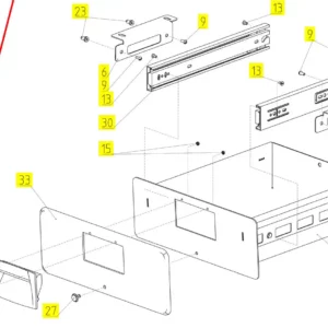 Oryginalny wkręt prosty M3 x 12 o numerze katalogowym 101869541, stosowany w kombajnach zbożowych marki Rostselmash schemat.