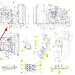 Oryginalna opaska kablowa o wymiarze 3,6 x 200 i numerze katalogowym 101880458, stosowana w kombajnach zbożowych marki Rostselmash schemat.