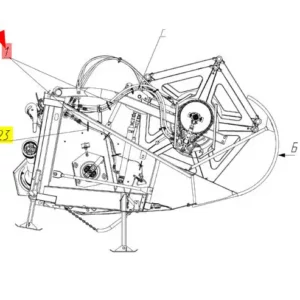 Oryginalna wiązka hederu o numerze katalogowym 101936902, stosowana w hederach zbożowych marki Rostselmash. schemat