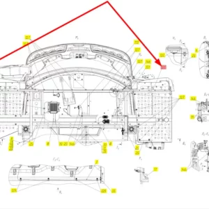 Oryginalna wiązka elektryczna o numerze katalogowym 102028299, sosowana w kombajnach zbożowych marki Rostselmash schemat.