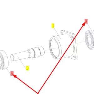 Oryginalne łożysko kulkowe 6310 2S o numerze katalogowym 102061459, stosowane w kombajnach zbożowych marki Rostselmash schemat.