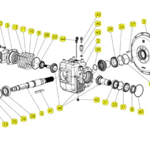 Oryginalna śruba o wymiarach M8 x 16 x 1,25 i numerze katalogowym 102062668, stosowana w kombajnach zbożowych marki Rostselmash.