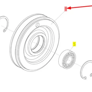 Oryginalne koło pasowe o numerze katalogowym 102181423, stosowane w kombajnach zbożowych marki Rostselmash.