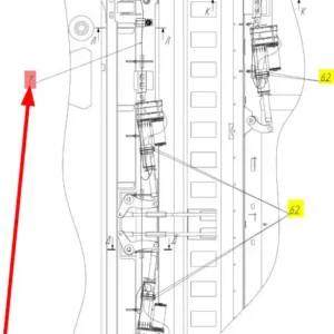 Oryginalna wiązka elektryczna o numerze katalogowym 102197864, stosowana w kombajnach zbożowych marki Rostselmash schemat