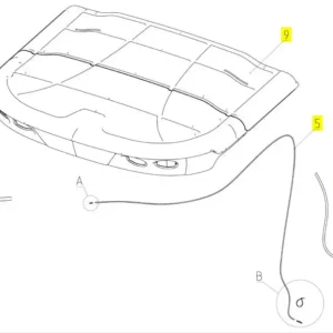 Oryginalny konektor o numerze katalogowym 102202505, stosowany w kombajnach zbożowych marki Rostselmash schemat